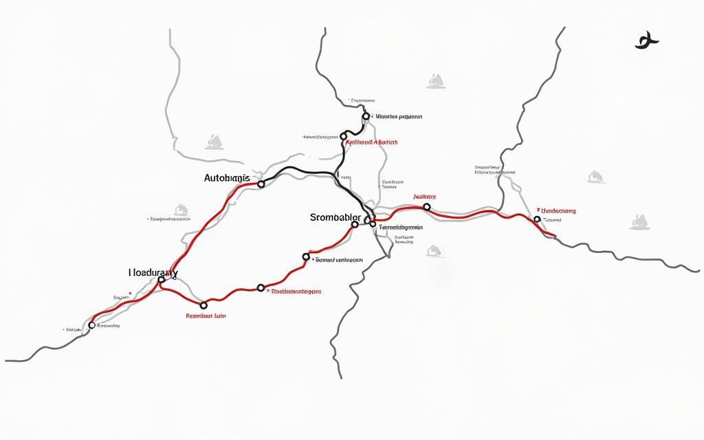 Übersichtskarte der mautpflichtigen Straßen und Tunnel in Österreich
